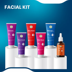 Olim Naturals 6-Step Facial Kit – Complete Brightening, Hydration & Glow System for Dull, Uneven Skin