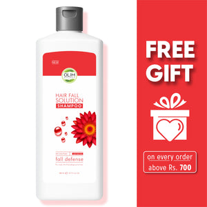 Olim Naturals Hair Fall Solution Shampoo – Sulphate Free Anti Hair Fall Shampoo for Weak, Thin & Breakage-Prone Hair | Lotus Flower Extract