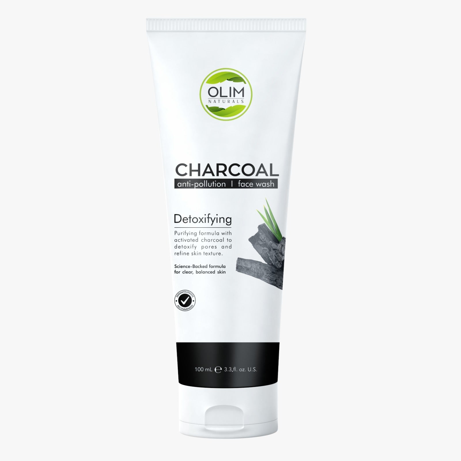 OLIM Naturals Deep-Cleansing Charcoal Face Wash for Oily & Congested Skin — product photo 2