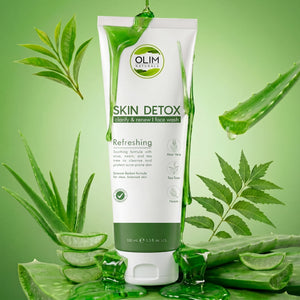 OLIM Naturals Anti-Acne Aloe Vera, Neem & Tea Tree Face Wash for Oily Skin — product photo