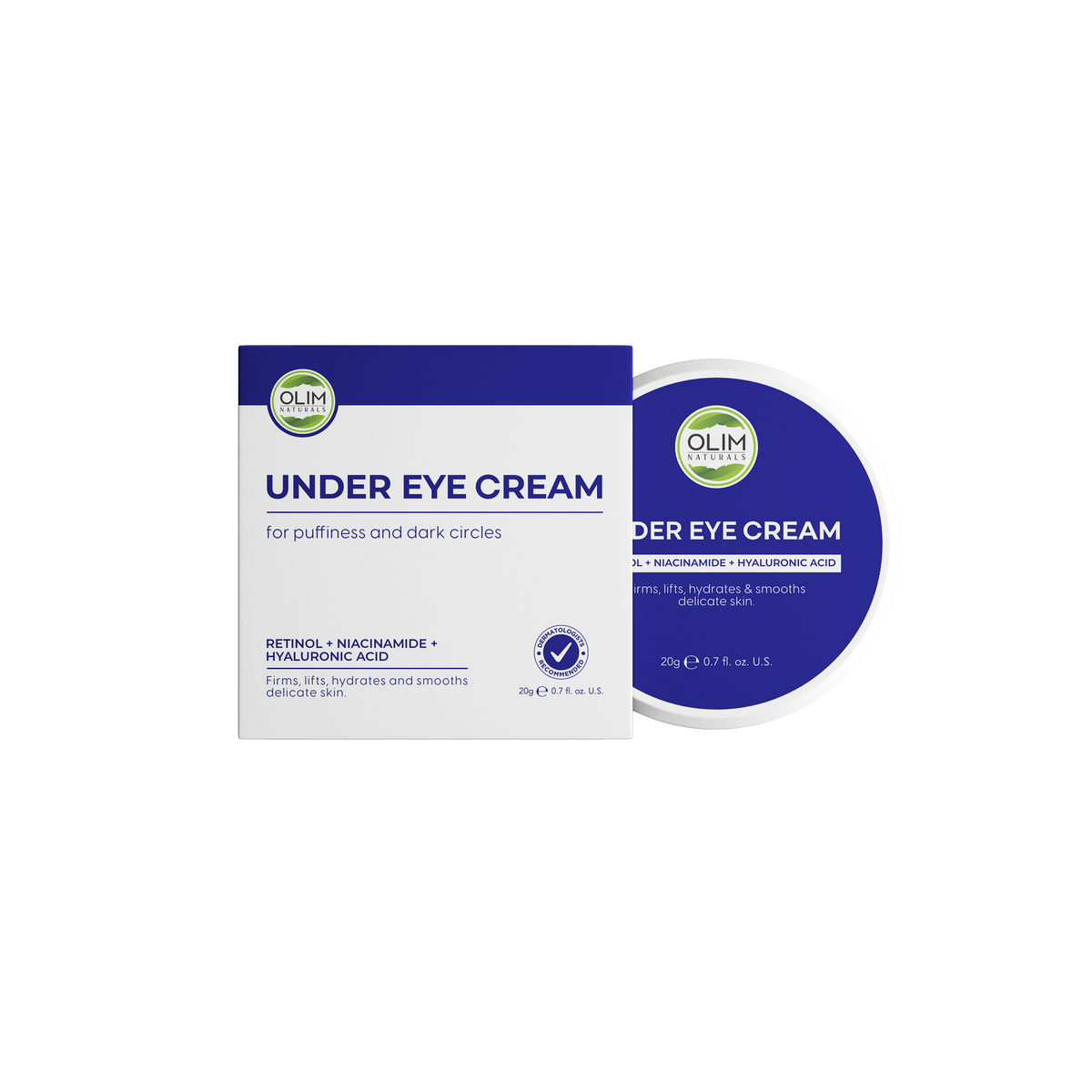 OLIM Naturals Anti-Ageing Eye Cream for Dark Circles, Puffiness & Fine Lines — product photo