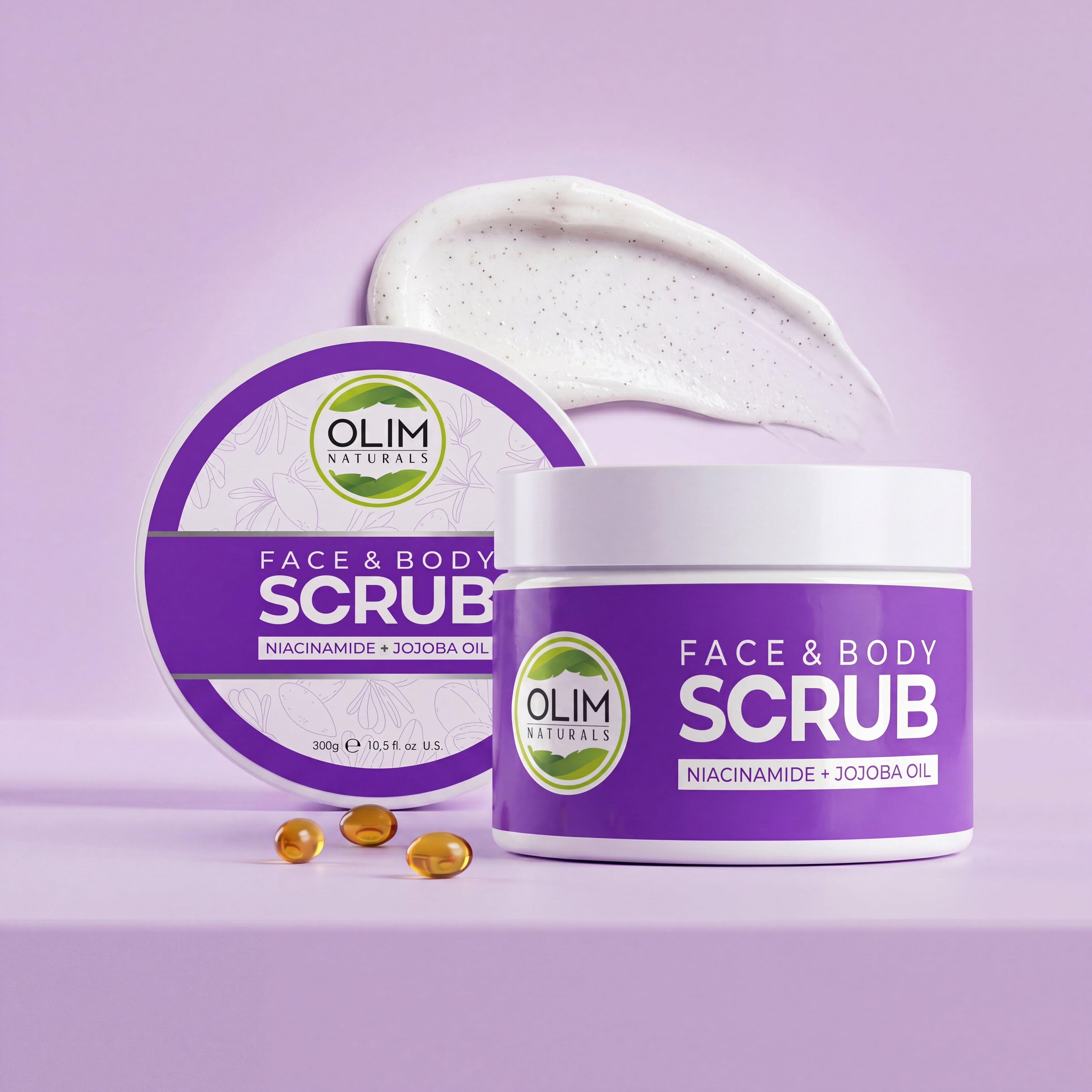 Face and hair masks and scrubs