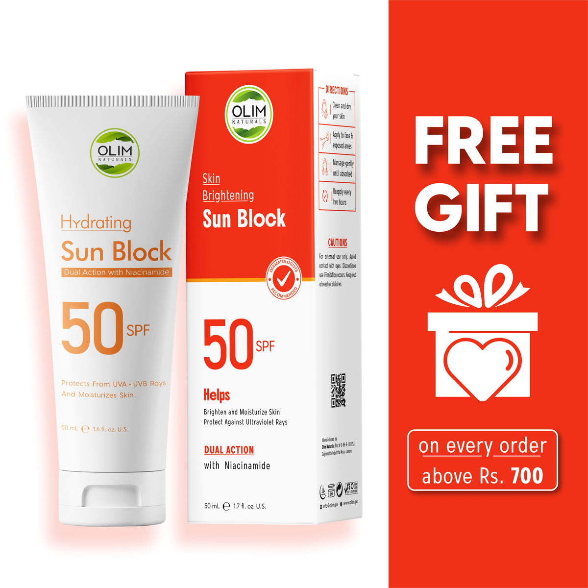SPF 50 Broad Spectrum Sunblock Sunscreen