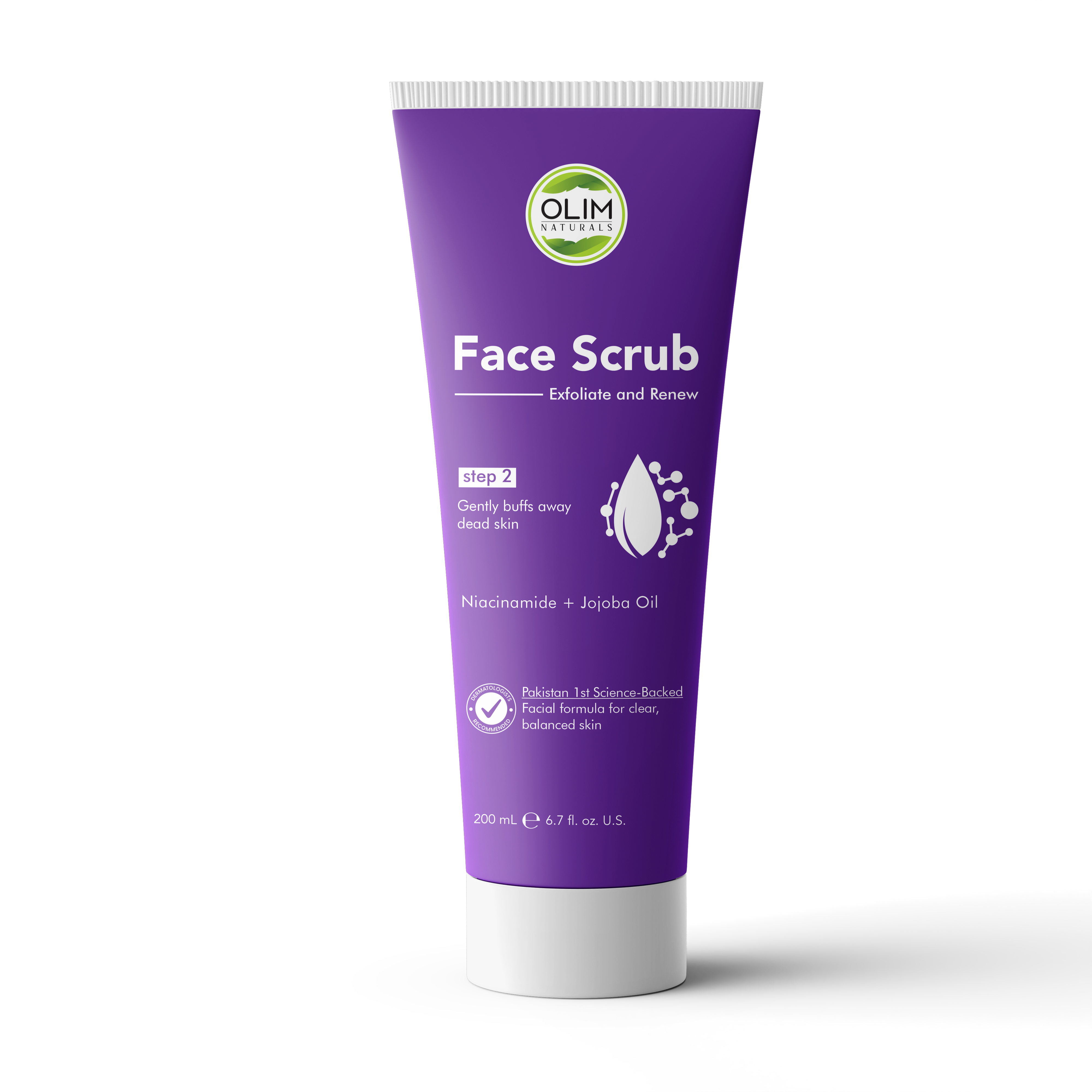 OLIM Naturals Facial Scrub – Step 2 of the 6-Step Facial, Smooths & Refines — product photo