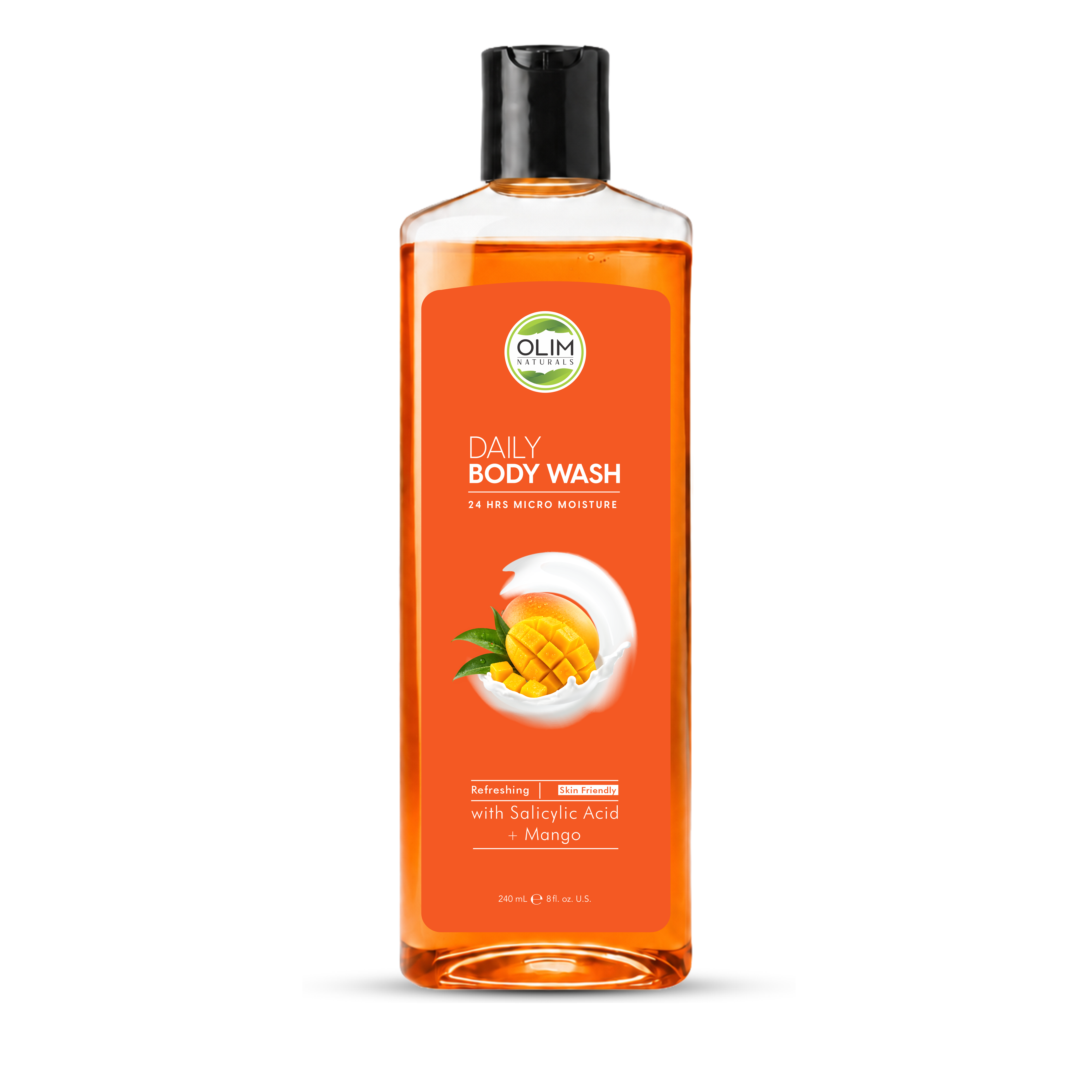 OLIM Naturals Daily Body Wash (Salicylic Acid + Mango) — product photo