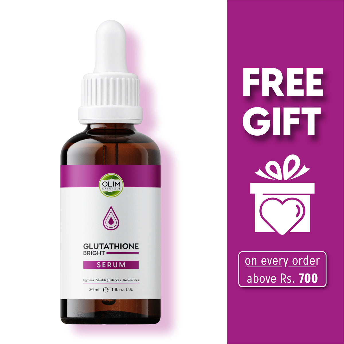 Glutathione Serum for Skin Brightening & a More Even Tone