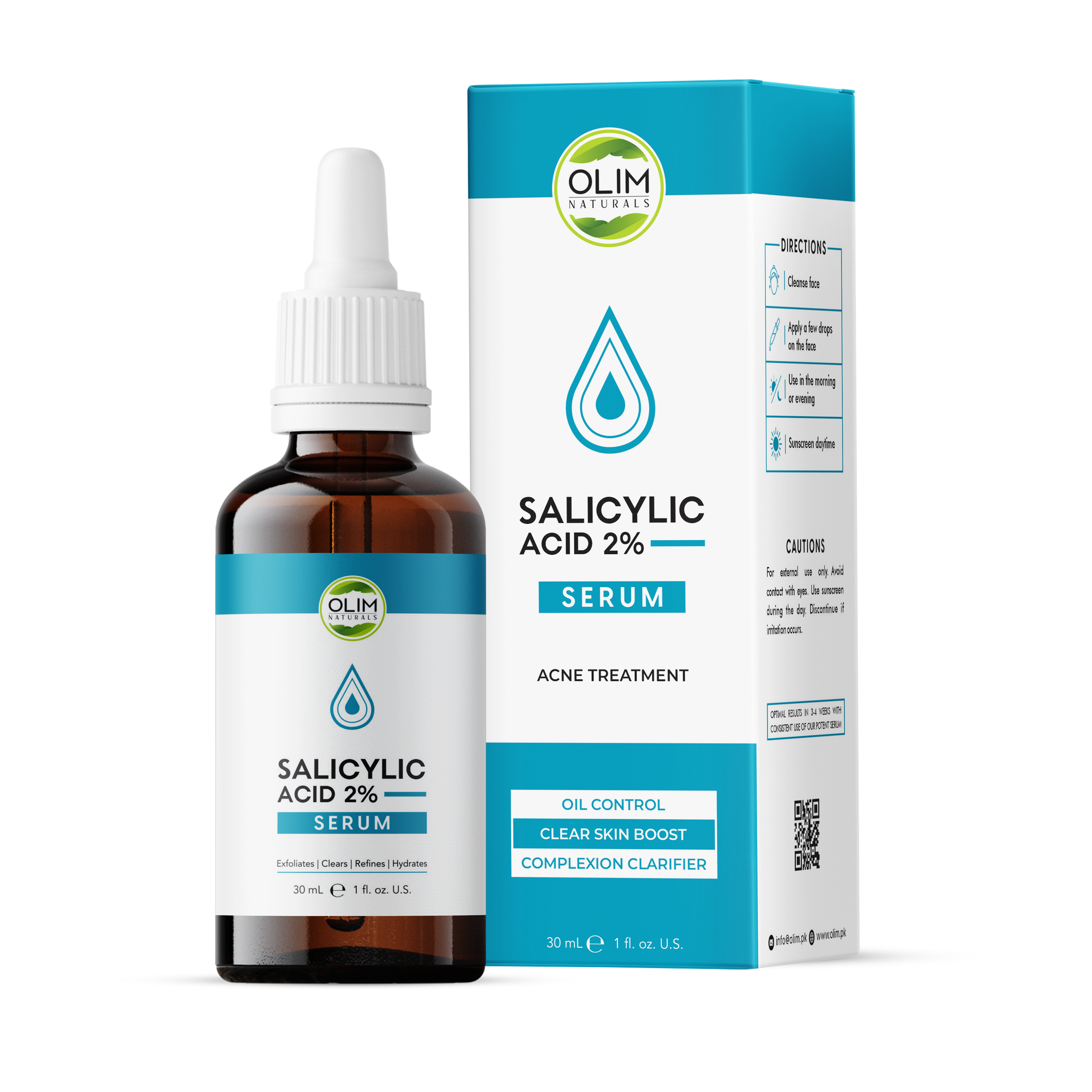 Anti-Acne Salicylic Acid 2% Serum for Oily, Breakout-Prone Skin