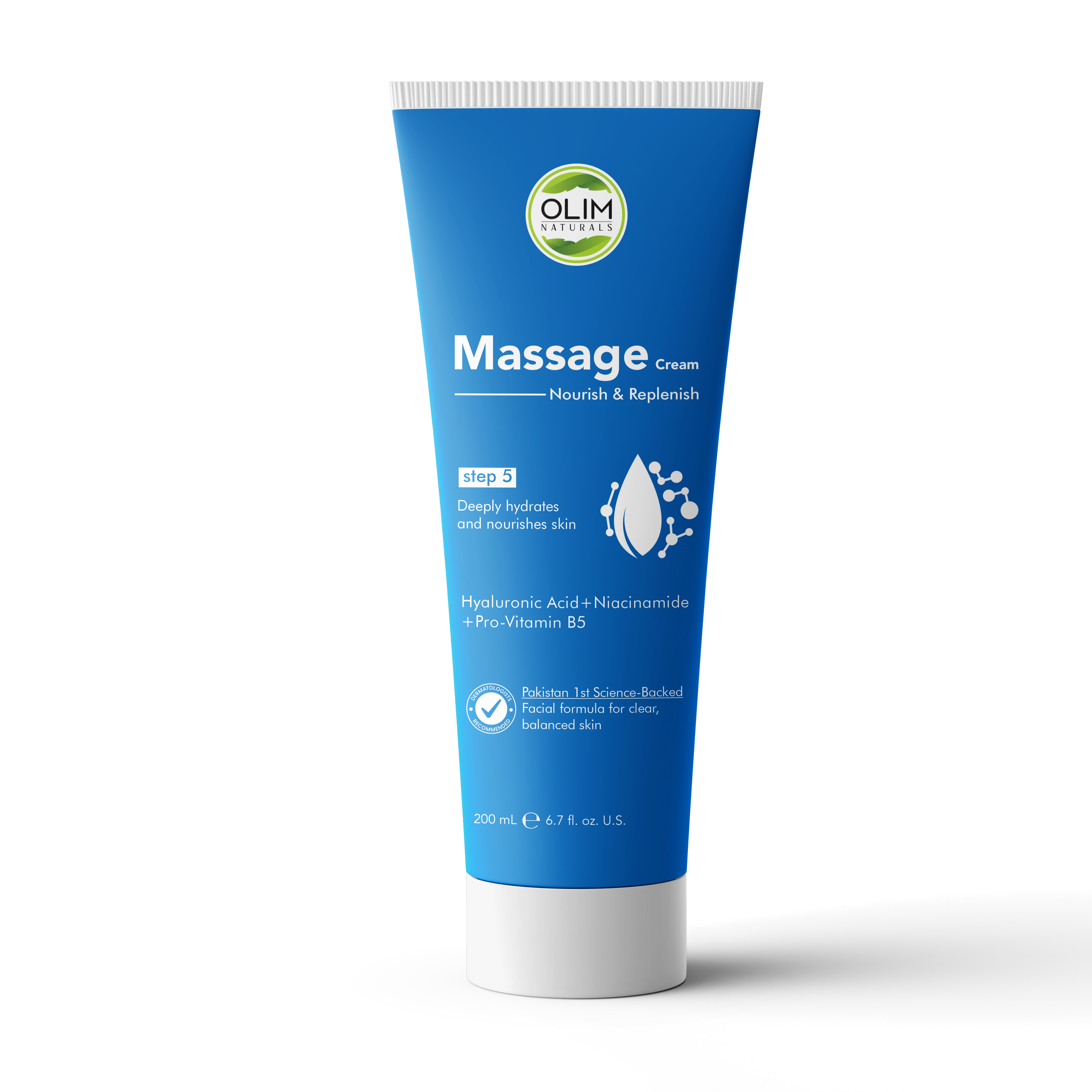OLIM Naturals Facial Massage Cream – Step 4 of the 6-Step Facial, Nourishes & Relaxes — product photo