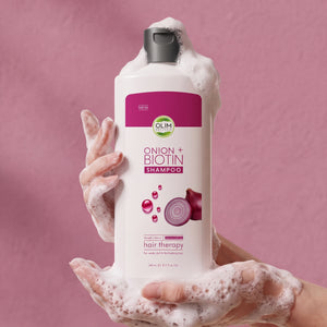Onion + Biotin Shampoo for Stronger-Looking, Fuller Hair