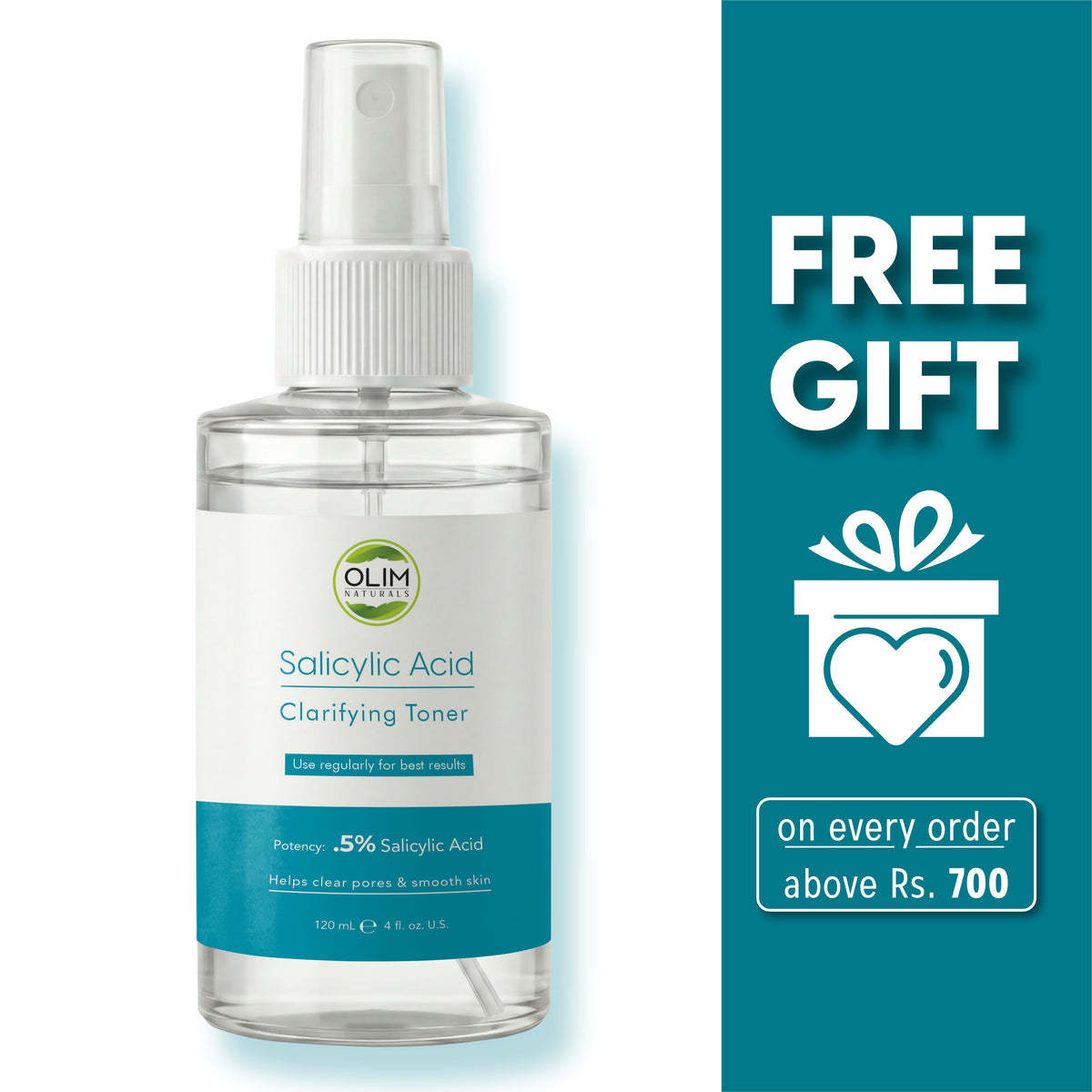 Anti-Acne Salicylic Acid 0.5% Toner for Oily, Breakout-Prone Skin