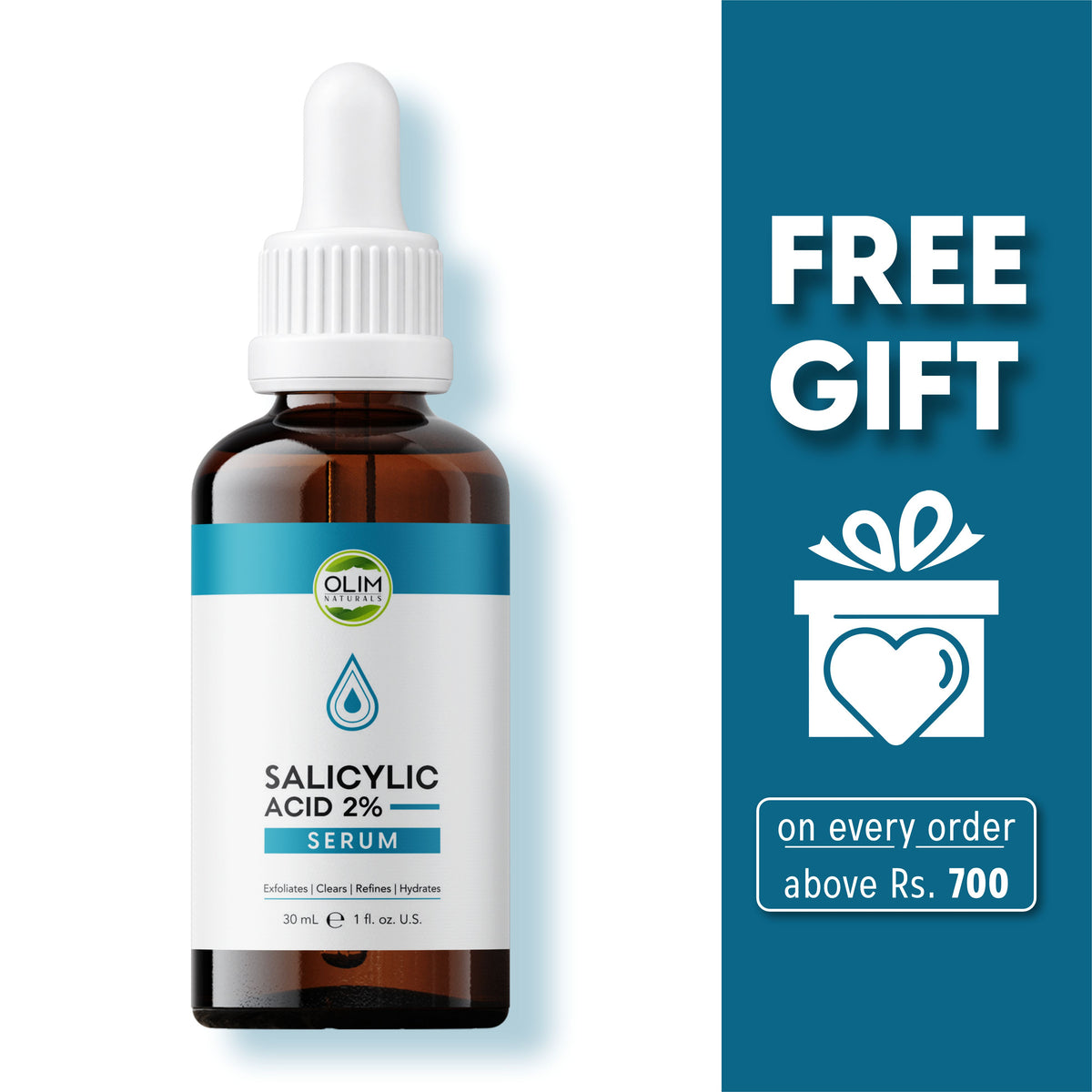 Anti-Acne Salicylic Acid 2% Serum for Oily, Breakout-Prone Skin