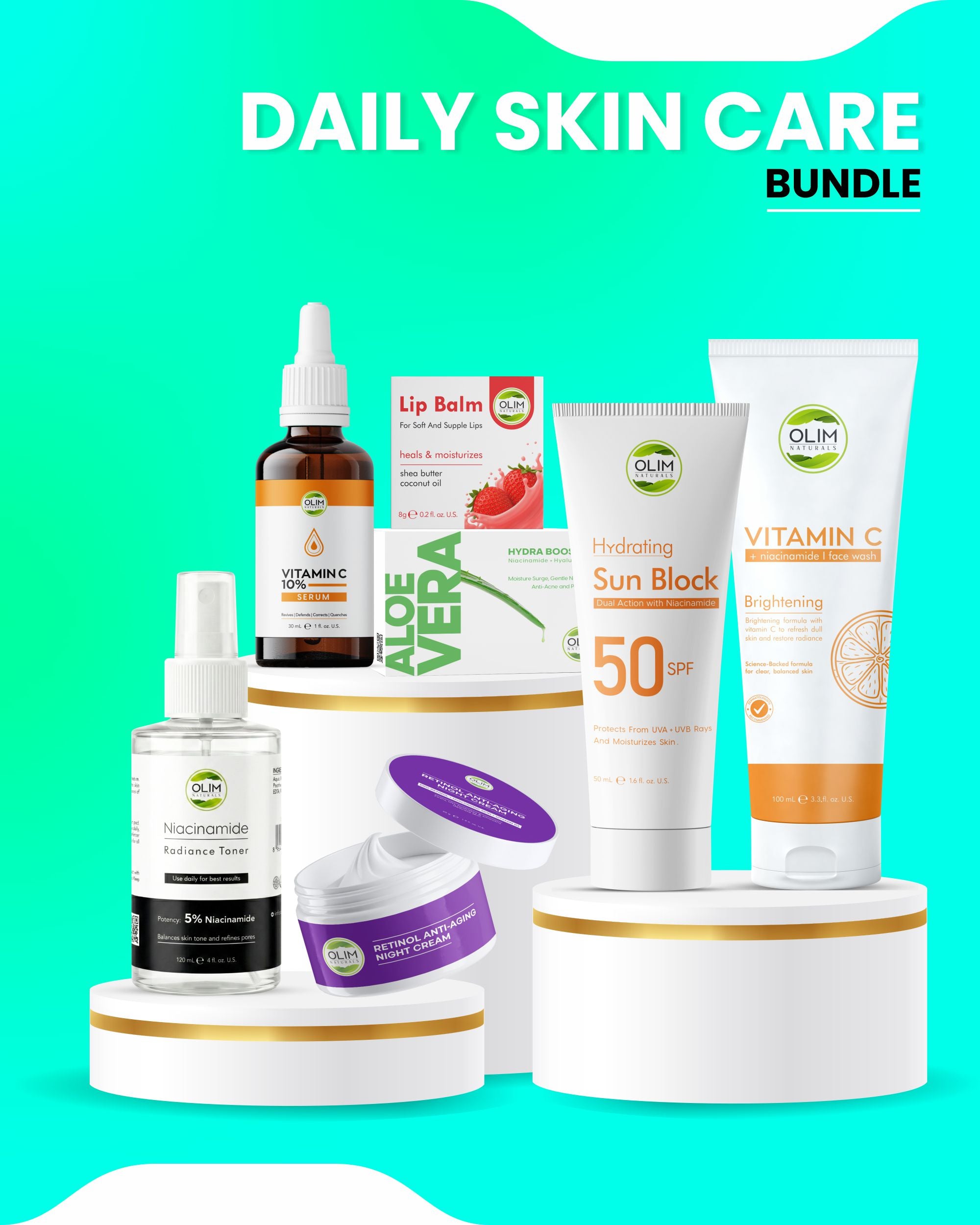 OLIM Naturals Daily Skin Care Bundle — product photo
