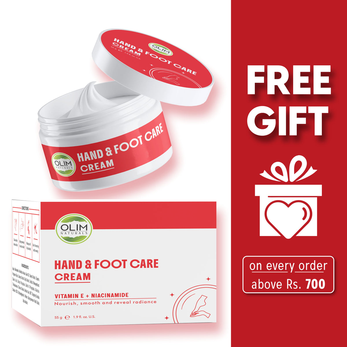 Deeply Moisturising Hand & Foot Cream for Dry, Rough Skin
