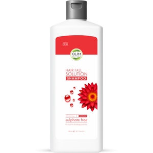 OLIM Naturals Hair Fall Solution Shampoo – Sulphate Free Anti Hair Fall Shampoo for Weak, Thin & Breakage-Prone Hair | Lotus Flower Extract