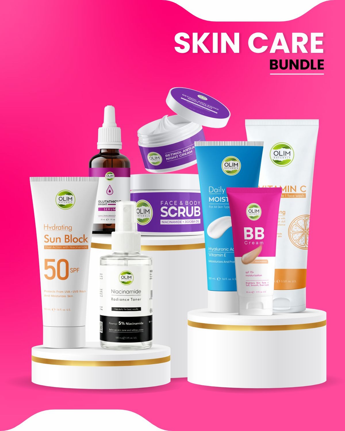 OLIM Naturals Skin Care Bundle — product photo
