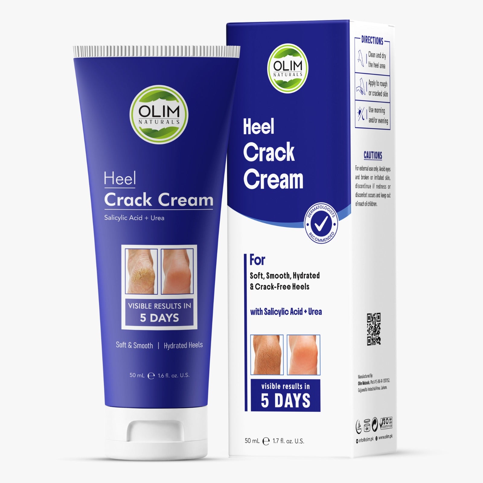 Cracked Heel Cream with Urea & Salicylic Acid for Soft, Smooth Feet