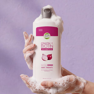 Onion + Biotin Shampoo for Stronger-Looking, Fuller Hair